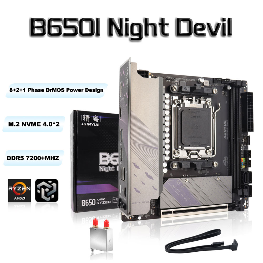 X870E Atx Motherboard - JGINYUE B650 ITX 마더보드 DDR5 미니